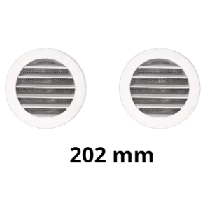 Aluminiumslameller (202 mm hul)