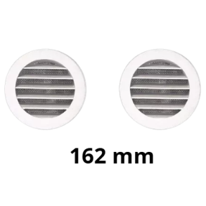 Aluminiumslameller (162 mm hul)